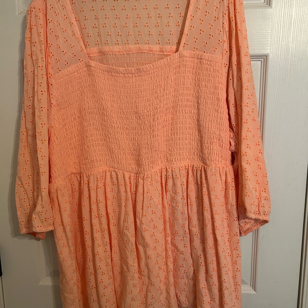 Torrid Coral Floral Blouse